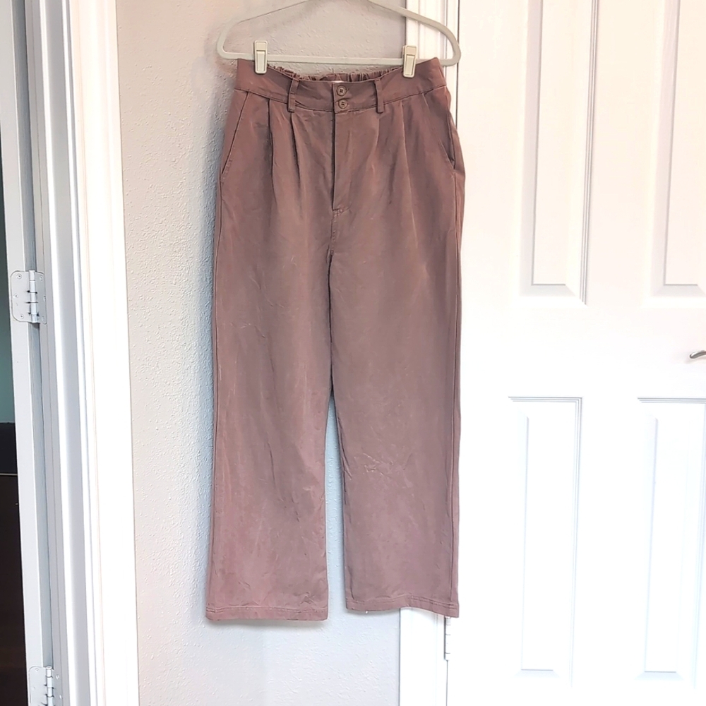 Mate the label tencel twill pleated pants